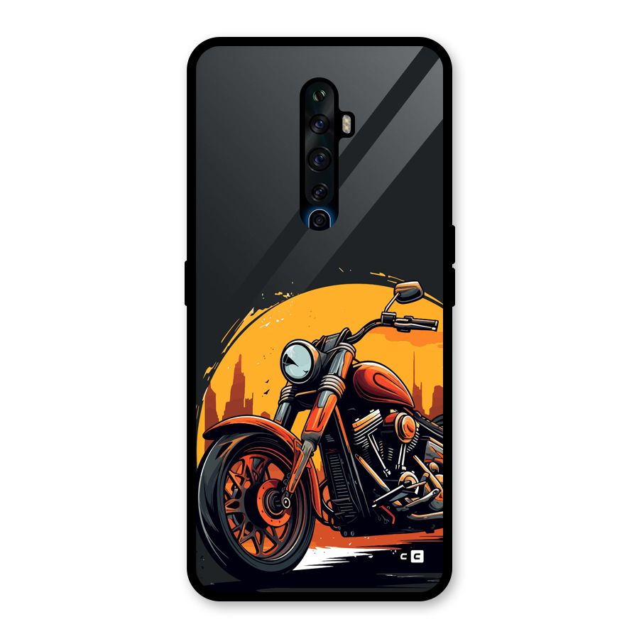 Extreme Cruiser Bike Glass Back Case for Oppo Reno2 Z