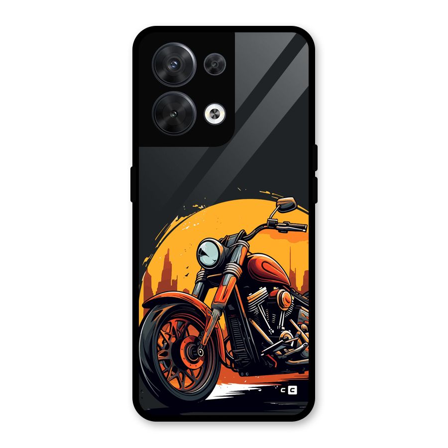 Extreme Cruiser Bike Glass Back Case for Oppo Reno8 5G