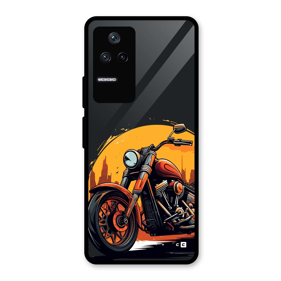 Extreme Cruiser Bike Glass Back Case for Poco F4 5G
