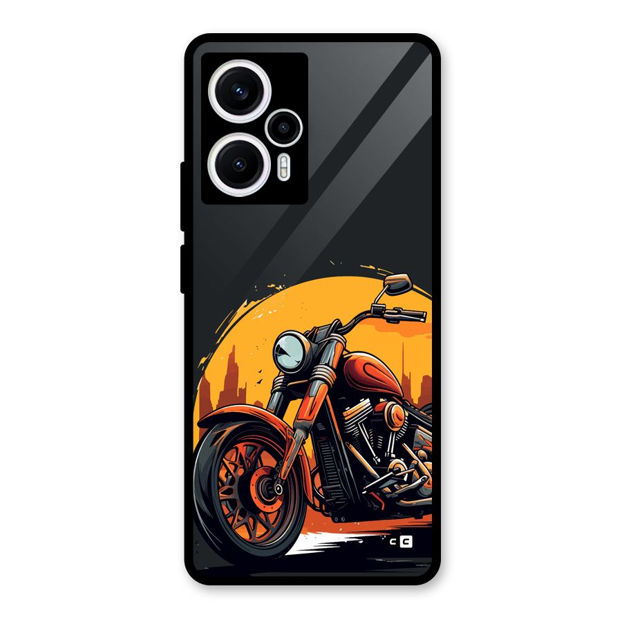 Extreme Cruiser Bike Glass Back Case for Poco F5