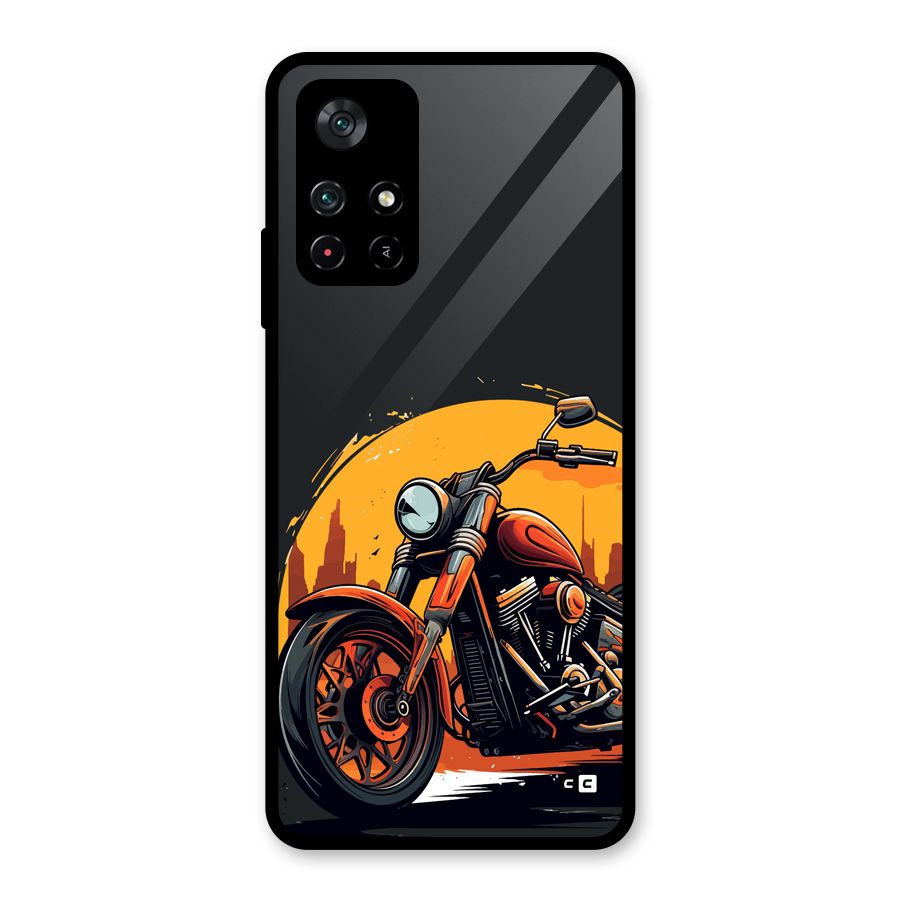 Extreme Cruiser Bike Glass Back Case for Poco M4 Pro 5G