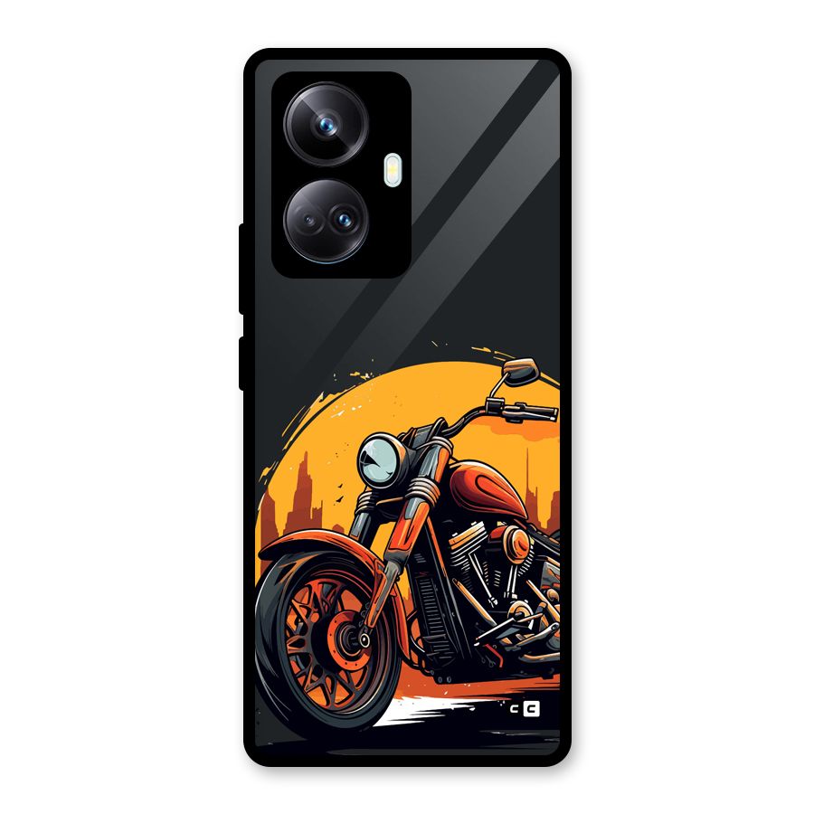 Extreme Cruiser Bike Glass Back Case for Realme 10 Pro Plus