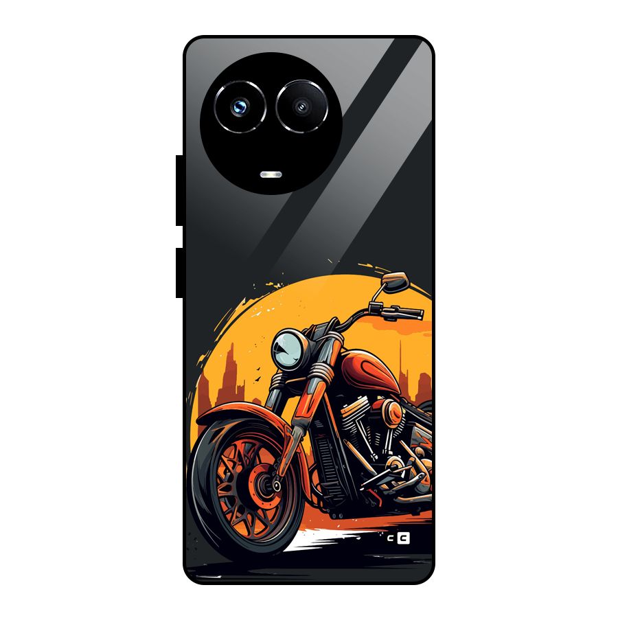 Extreme Cruiser Bike Glass Back Case for Realme 11X