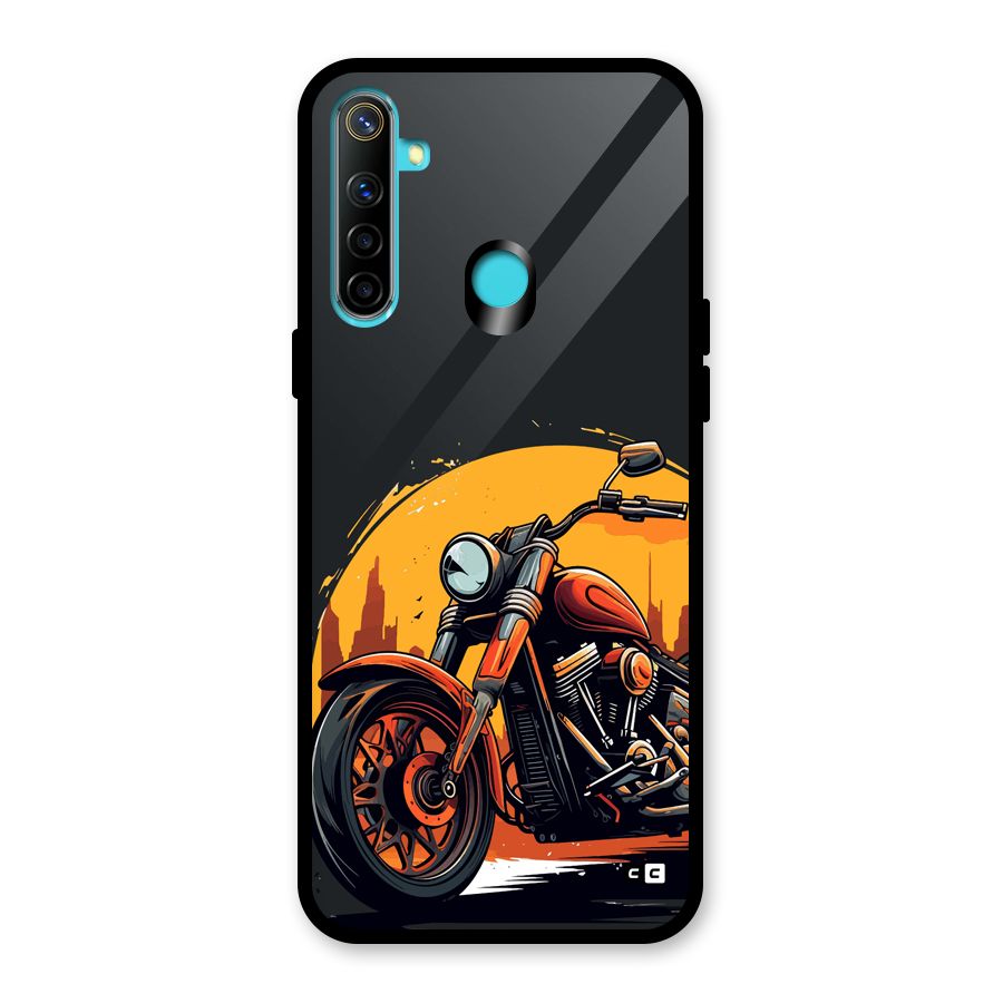 Extreme Cruiser Bike Glass Back Case for Realme 5