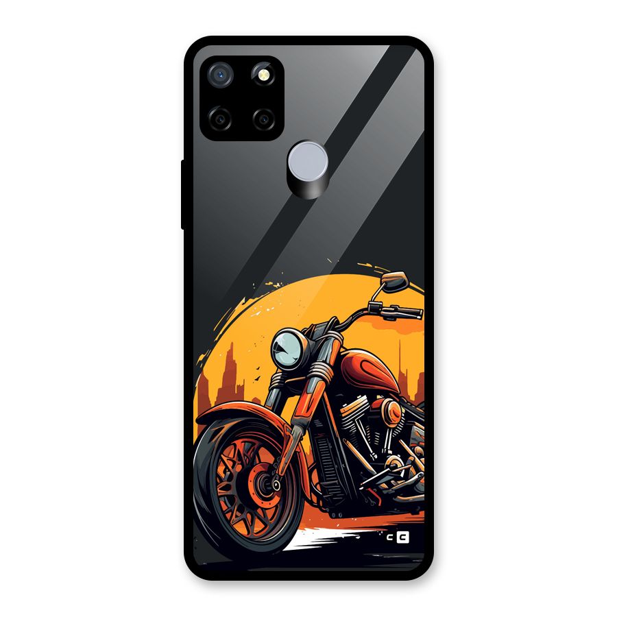 Extreme Cruiser Bike Glass Back Case for Realme Narzo 30A
