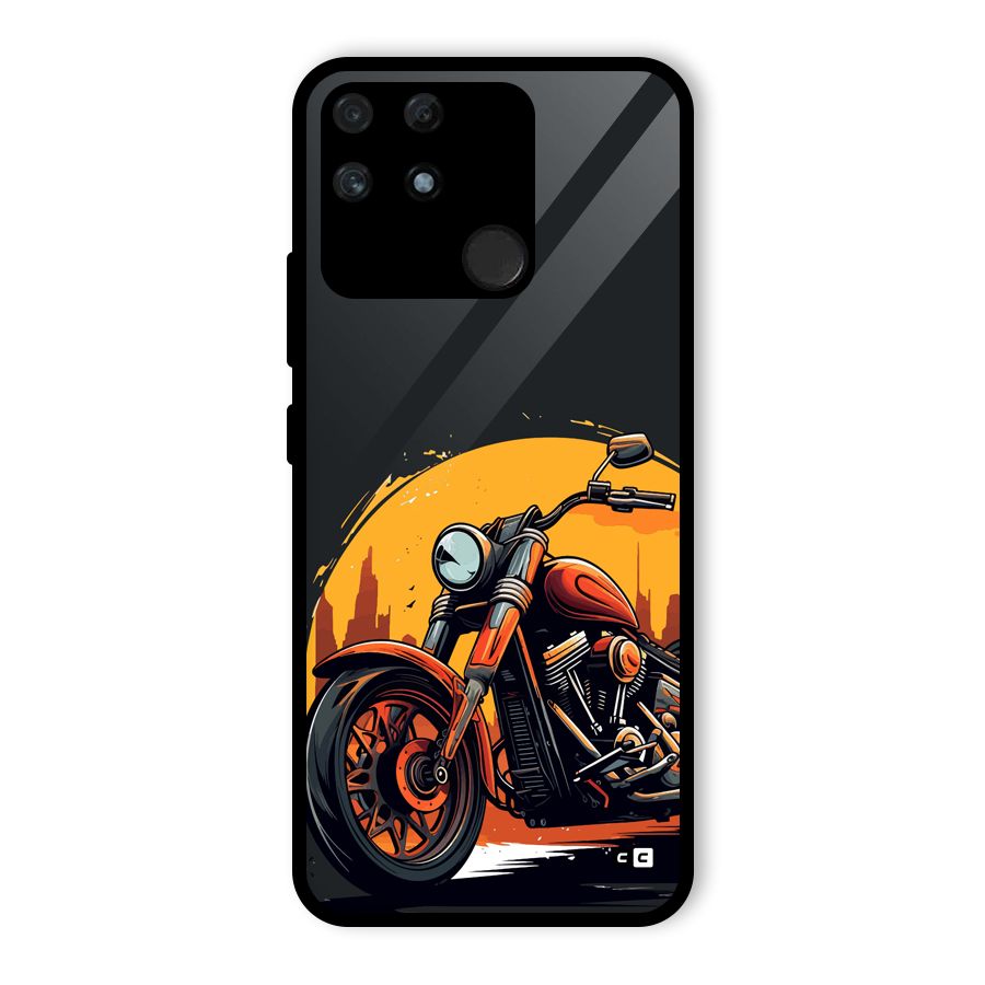 Extreme Cruiser Bike Glass Back Case for Realme Narzo 50A