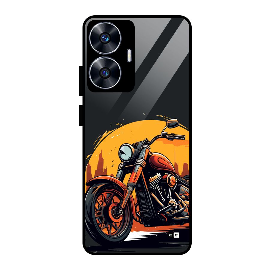 Extreme Cruiser Bike Glass Back Case for Realme Narzo N55