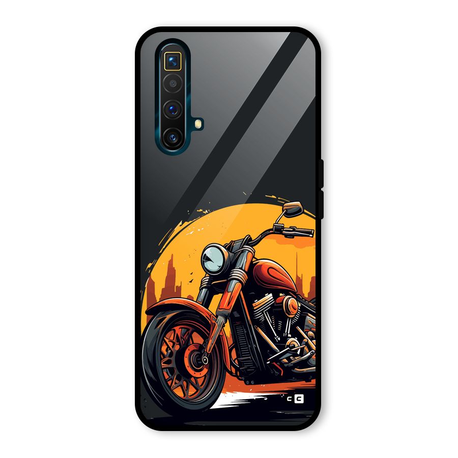 Extreme Cruiser Bike Glass Back Case for Realme X3