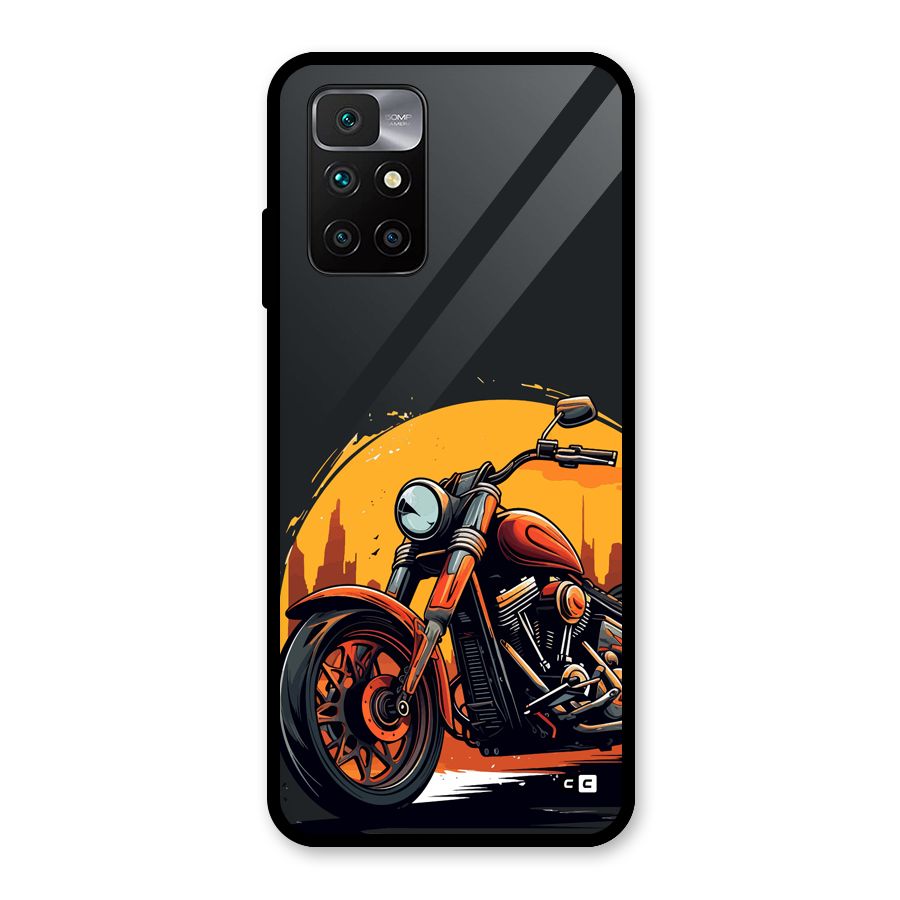 Extreme Cruiser Bike Glass Back Case for Redmi 10 Prime