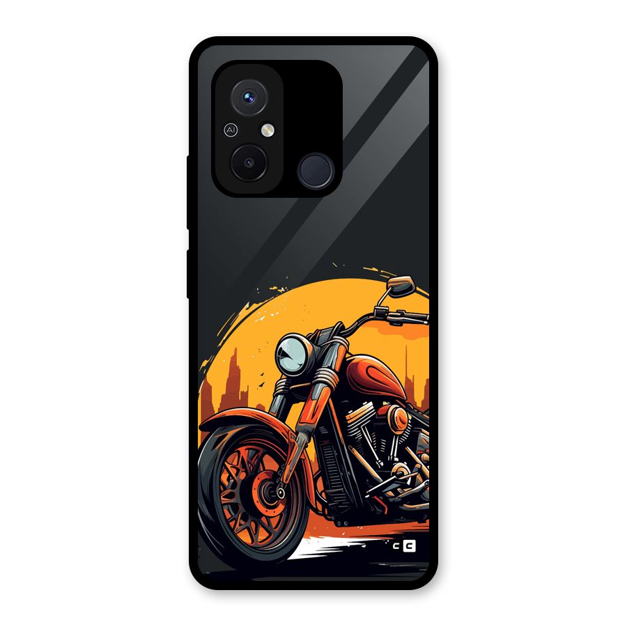 Extreme Cruiser Bike Glass Back Case for Redmi 12C