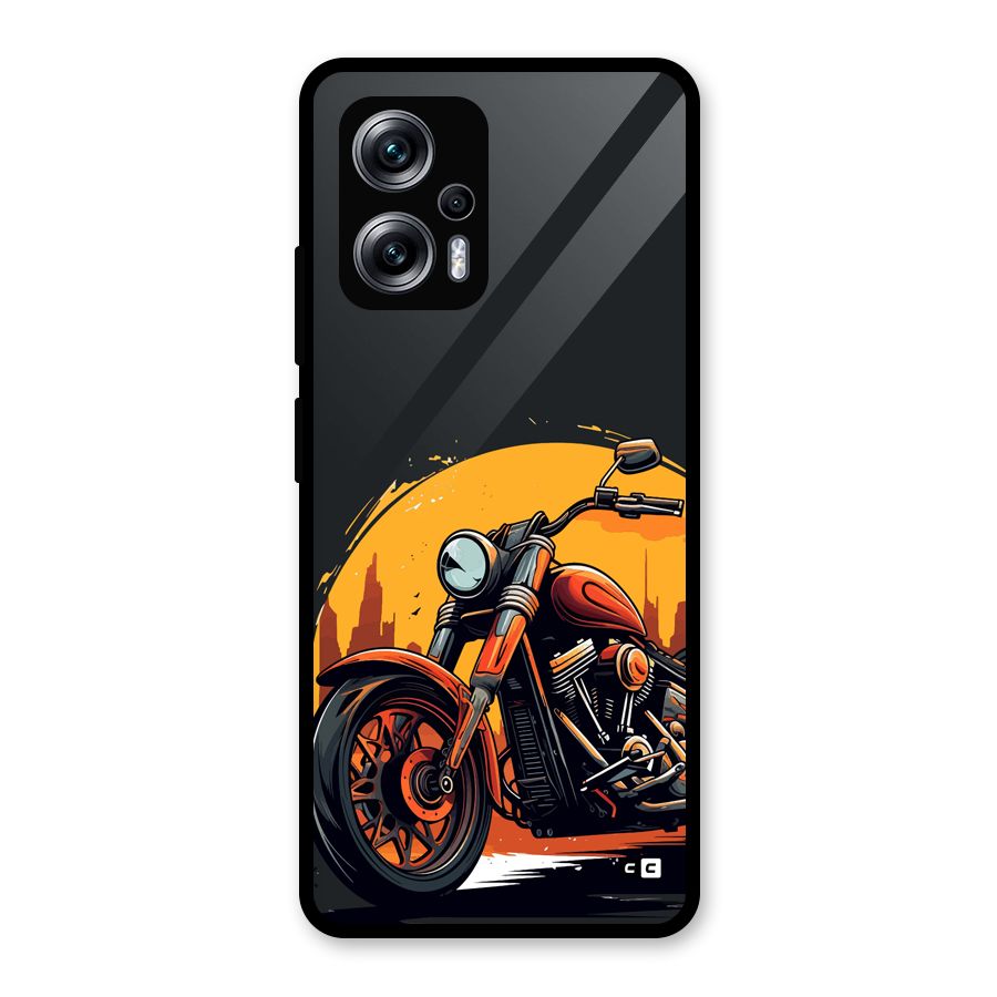 Extreme Cruiser Bike Glass Back Case for Redmi K50i