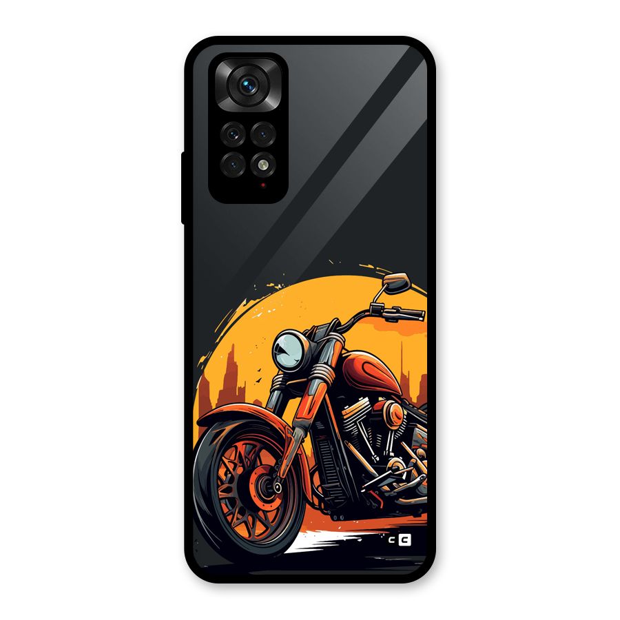 Extreme Cruiser Bike Glass Back Case for Redmi Note 11S
