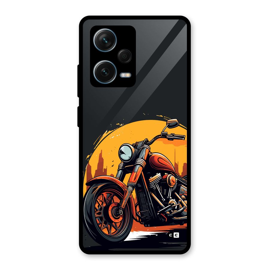 Extreme Cruiser Bike Glass Back Case for Redmi Note 12 Pro Plus 5G