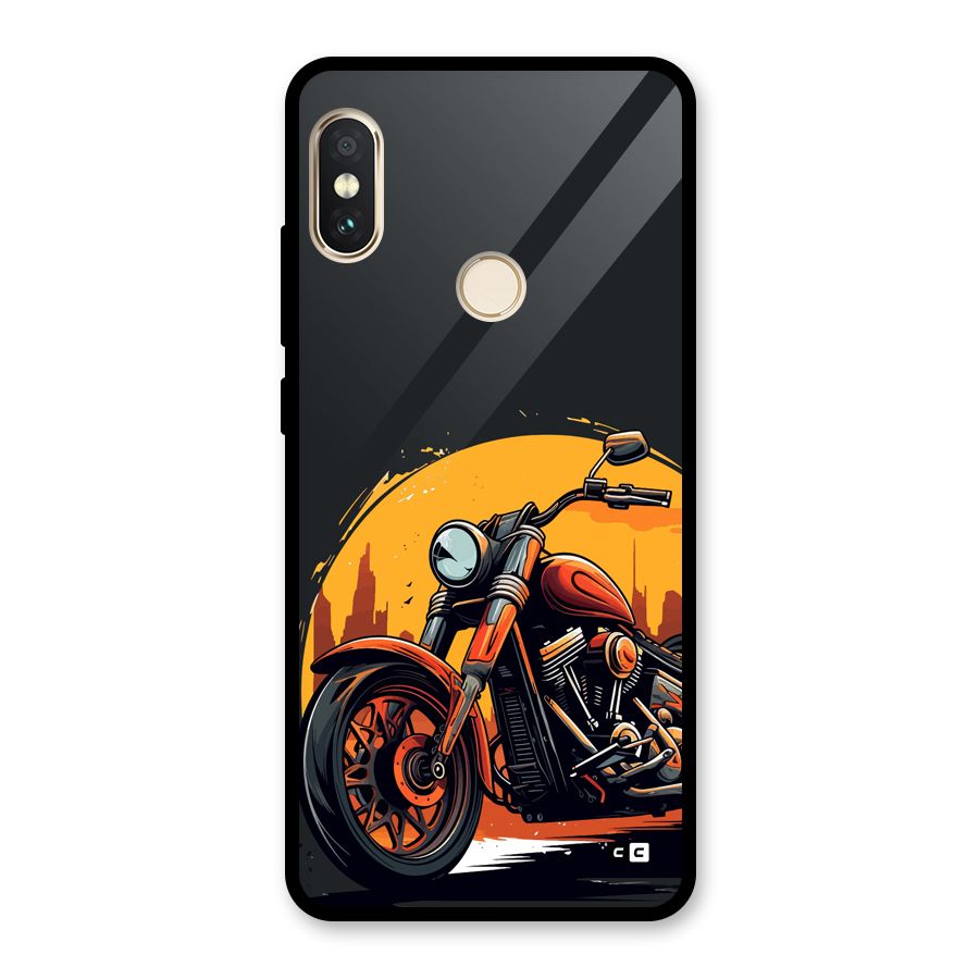 Extreme Cruiser Bike Glass Back Case for Redmi Note 5 Pro