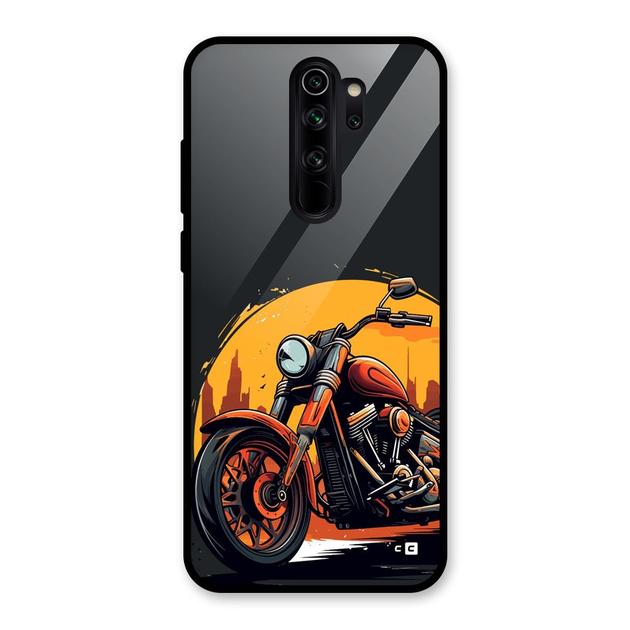 Extreme Cruiser Bike Glass Back Case for Redmi Note 8 Pro