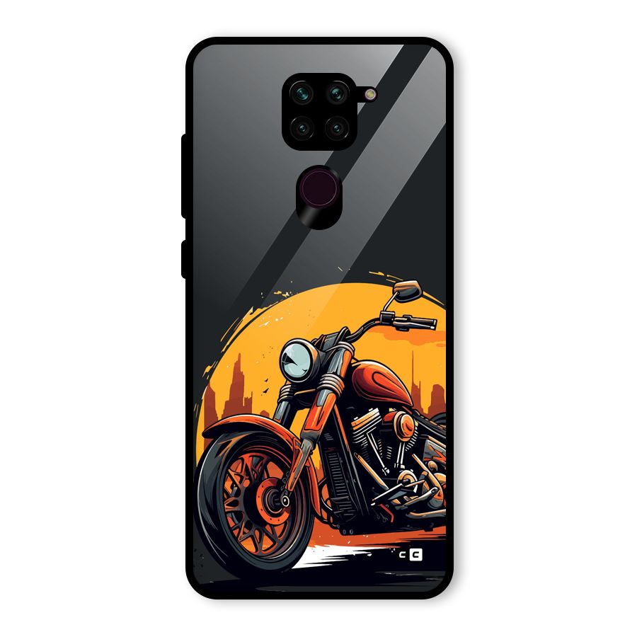 Extreme Cruiser Bike Glass Back Case for Redmi Note 9