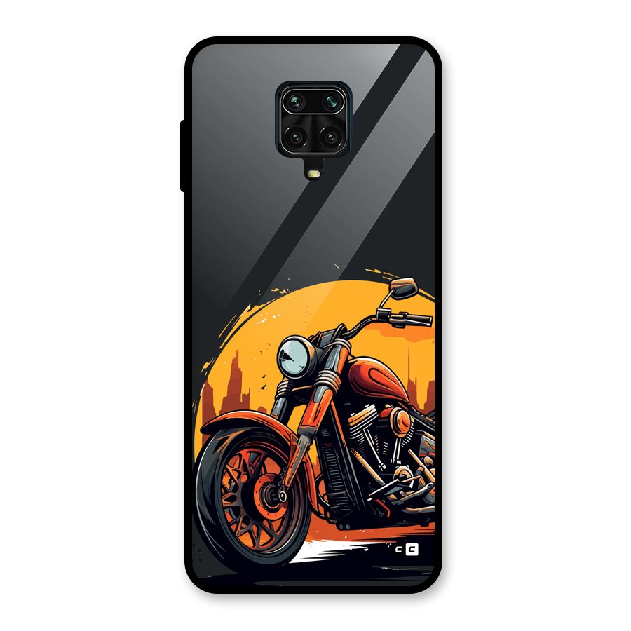 Extreme Cruiser Bike Glass Back Case for Redmi Note 9 Pro