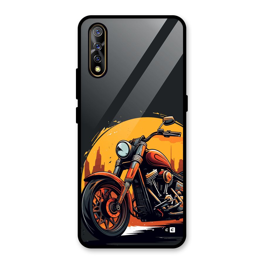 Extreme Cruiser Bike Glass Back Case for Vivo S1