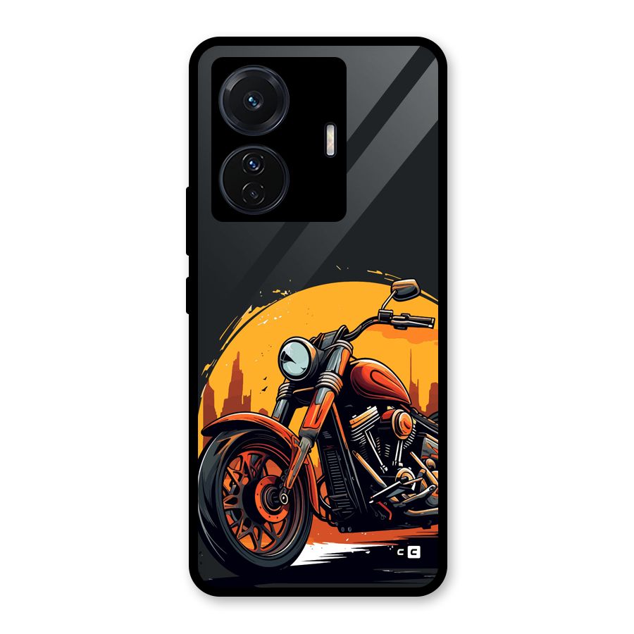 Extreme Cruiser Bike Glass Back Case for Vivo T1 Pro