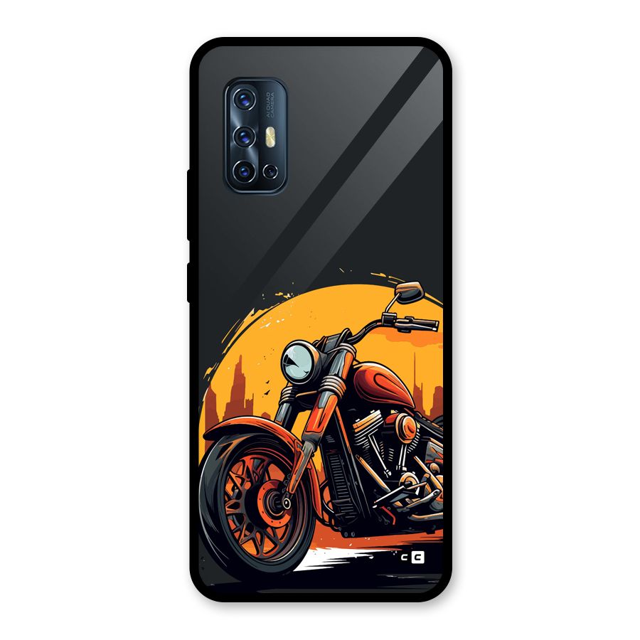 Extreme Cruiser Bike Glass Back Case for Vivo V17