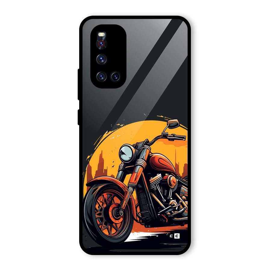 Extreme Cruiser Bike Glass Back Case for Vivo V19