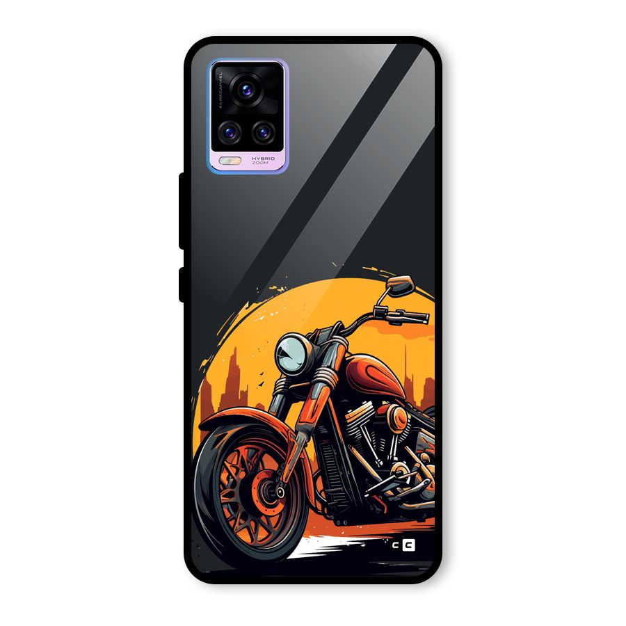 Extreme Cruiser Bike Glass Back Case for Vivo V20 Pro