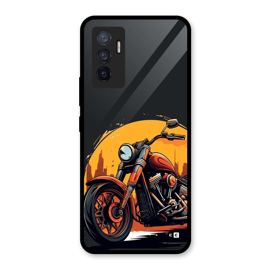 Extreme Cruiser Bike Glass Back Case for Vivo V23e