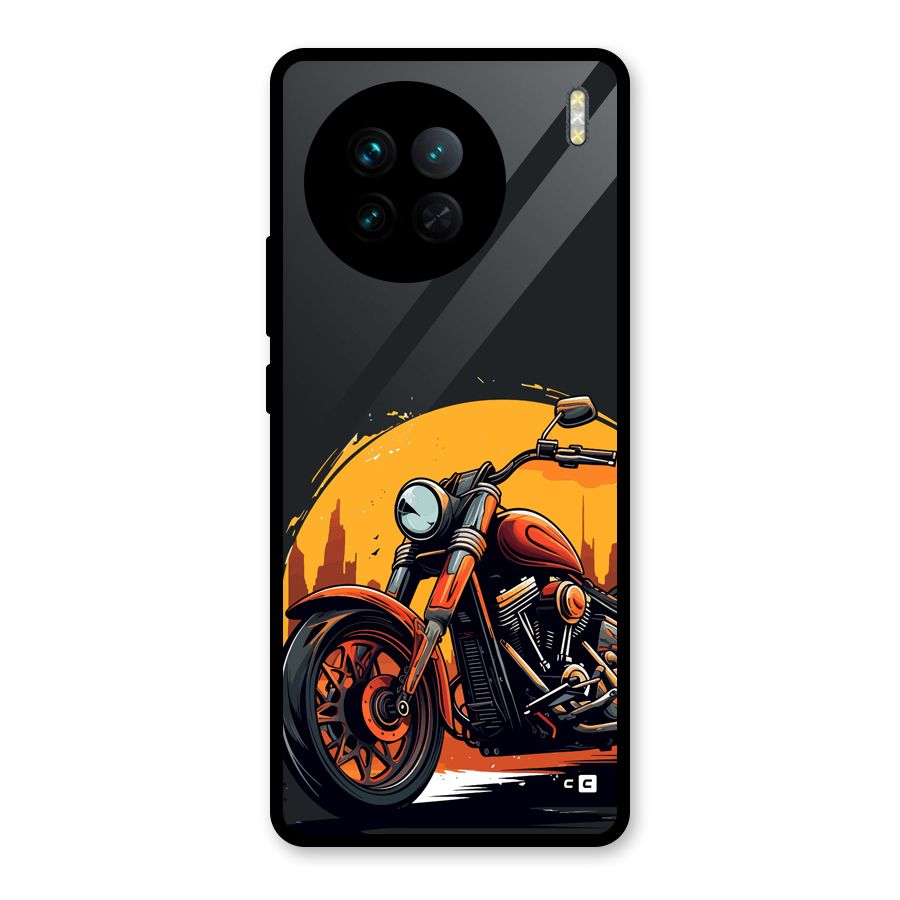 Extreme Cruiser Bike Glass Back Case for Vivo X90