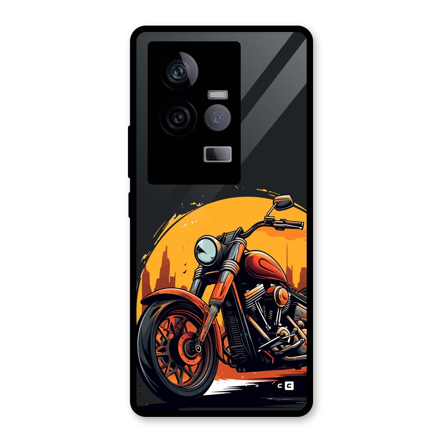 Extreme Cruiser Bike Glass Back Case for Vivo iQOO 11 5G