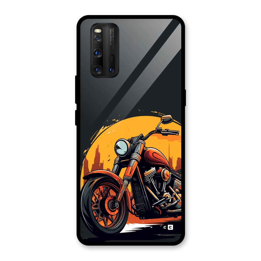 Extreme Cruiser Bike Glass Back Case for Vivo iQOO 3