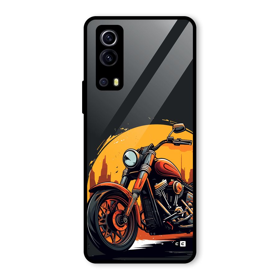 Extreme Cruiser Bike Glass Back Case for Vivo iQOO Z3