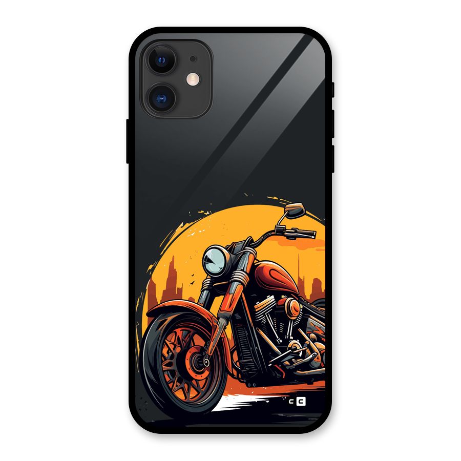Extreme Cruiser Bike Glass Back Case for iPhone 11