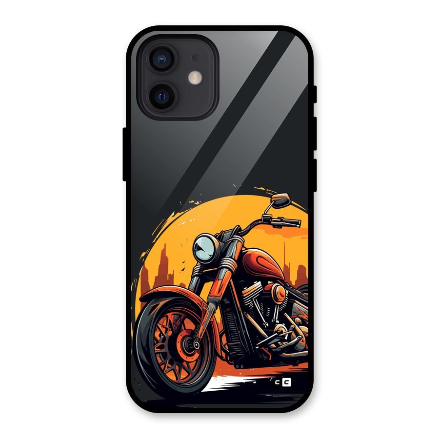 Extreme Cruiser Bike Glass Back Case for iPhone 12