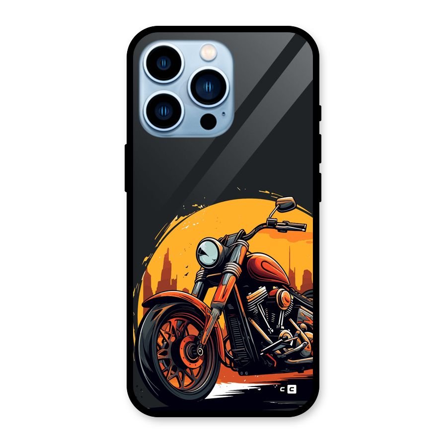 Extreme Cruiser Bike Glass Back Case for iPhone 13 Pro