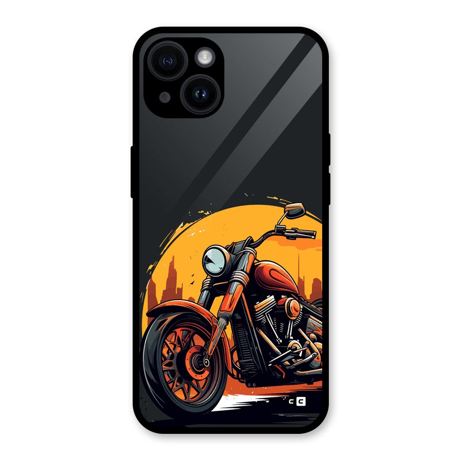Extreme Cruiser Bike Glass Back Case for iPhone 14