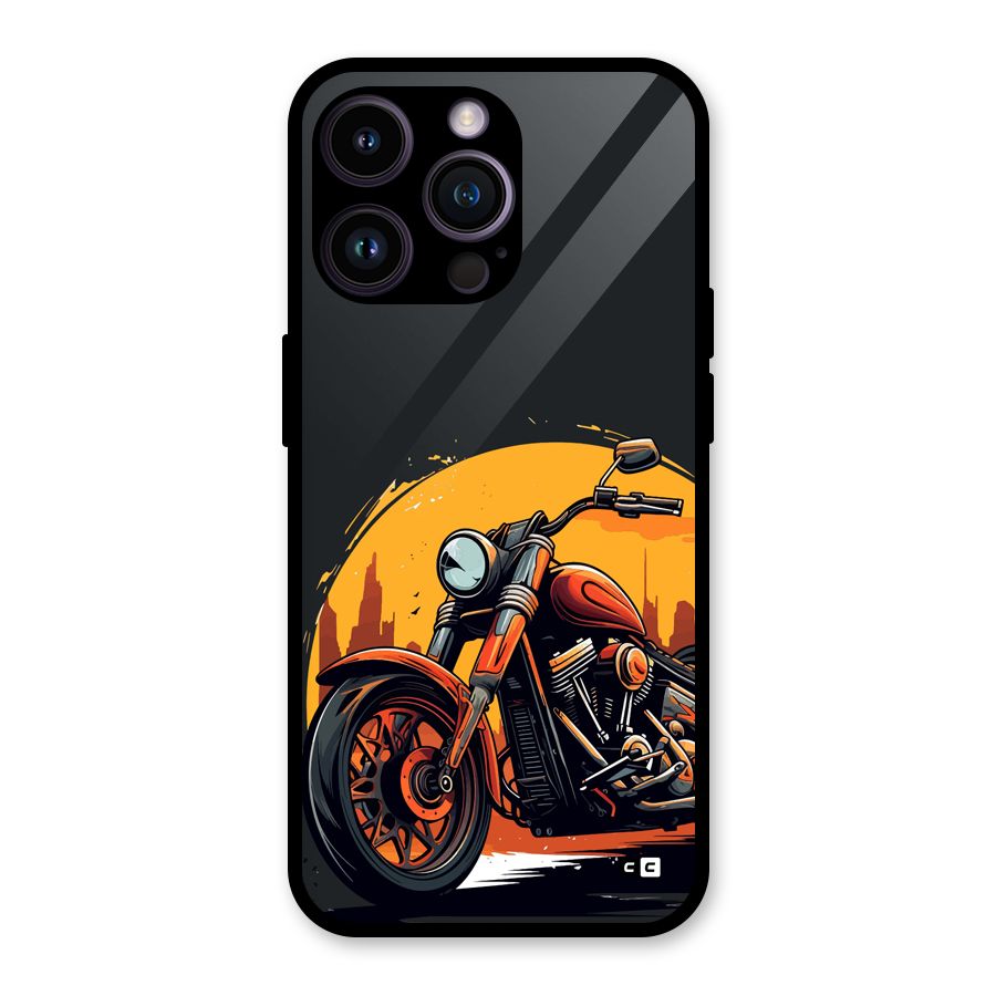 Extreme Cruiser Bike Glass Back Case for iPhone 14 Pro Max