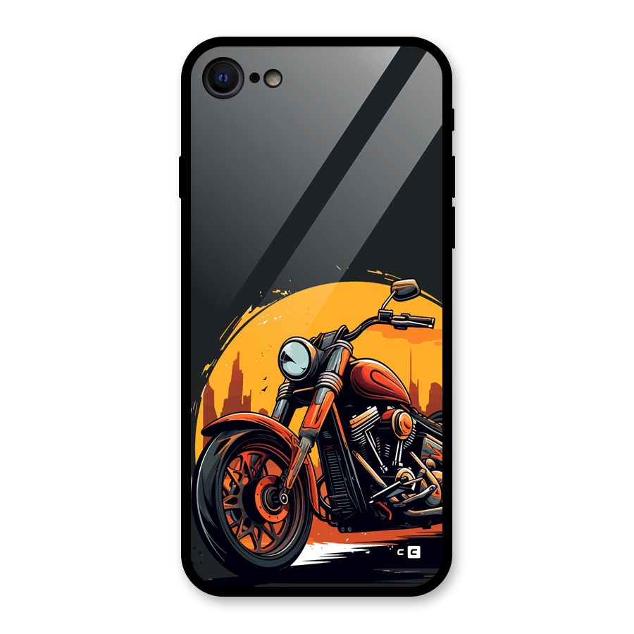 Extreme Cruiser Bike Glass Back Case for iPhone 7