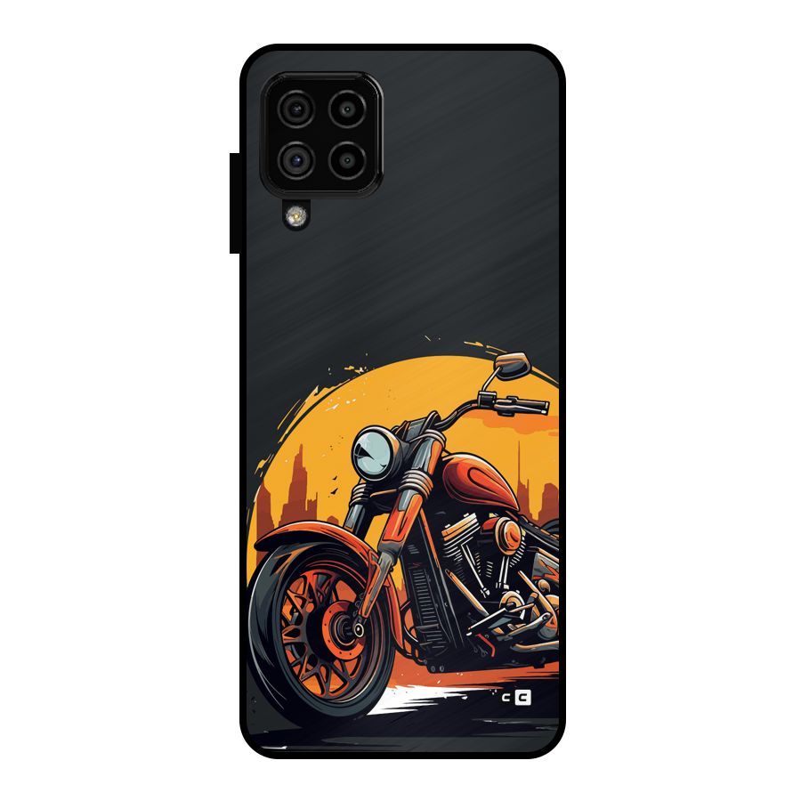 Extreme Cruiser Bike Metal Back Case for Galaxy A22 4G