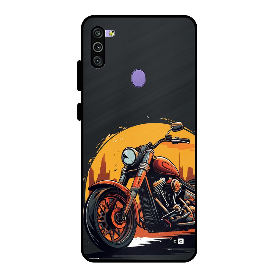 Extreme Cruiser Bike Metal Back Case for Galaxy M11