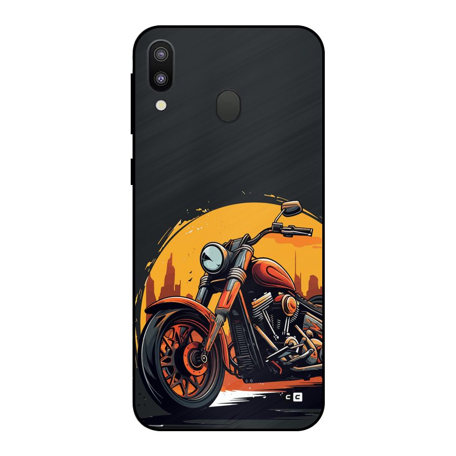 Extreme Cruiser Bike Metal Back Case for Galaxy M20