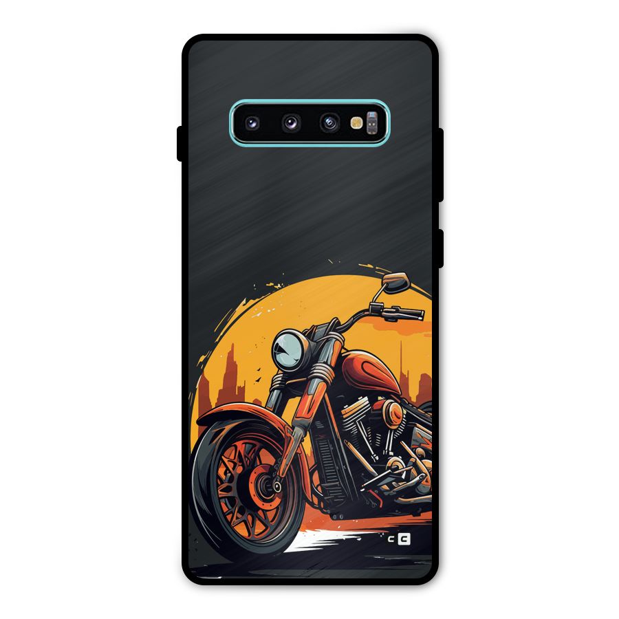 Extreme Cruiser Bike Metal Back Case for Galaxy S10 Plus
