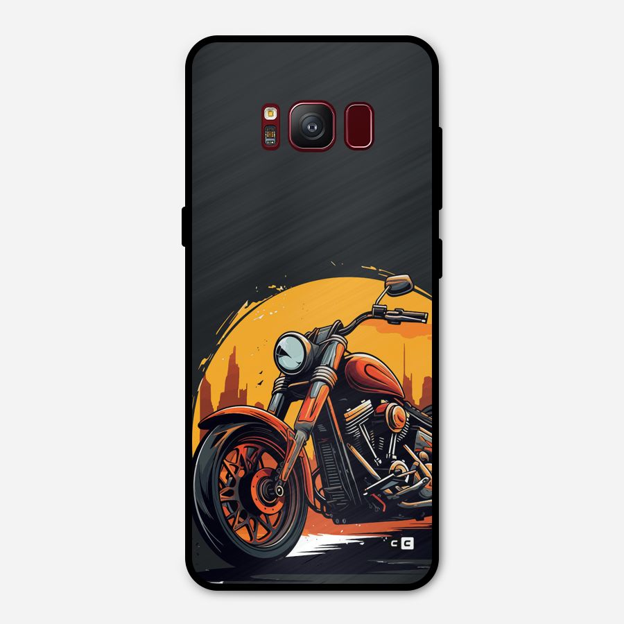 Extreme Cruiser Bike Metal Back Case for Galaxy S8