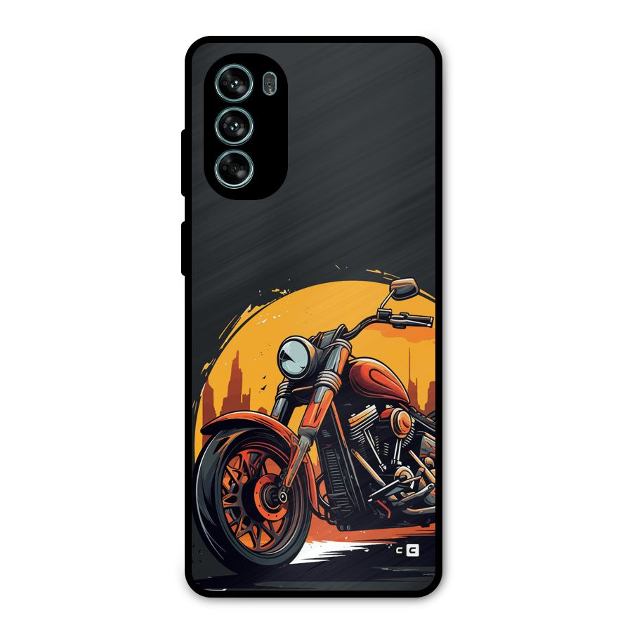 Extreme Cruiser Bike Metal Back Case for Moto G62