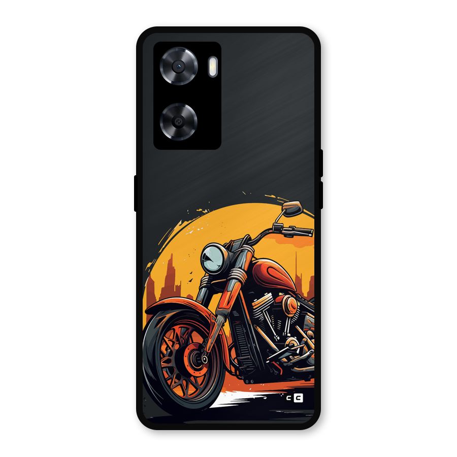 Extreme Cruiser Bike Metal Back Case for Oppo A77s