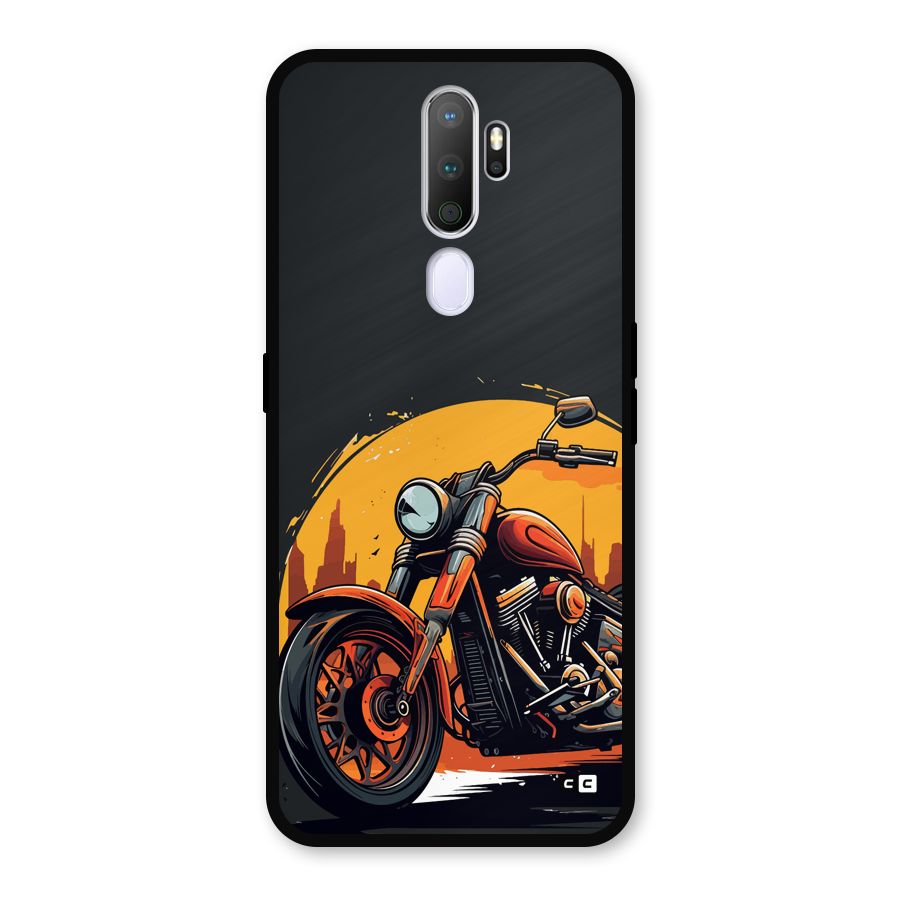 Extreme Cruiser Bike Metal Back Case for Oppo A9 (2020)