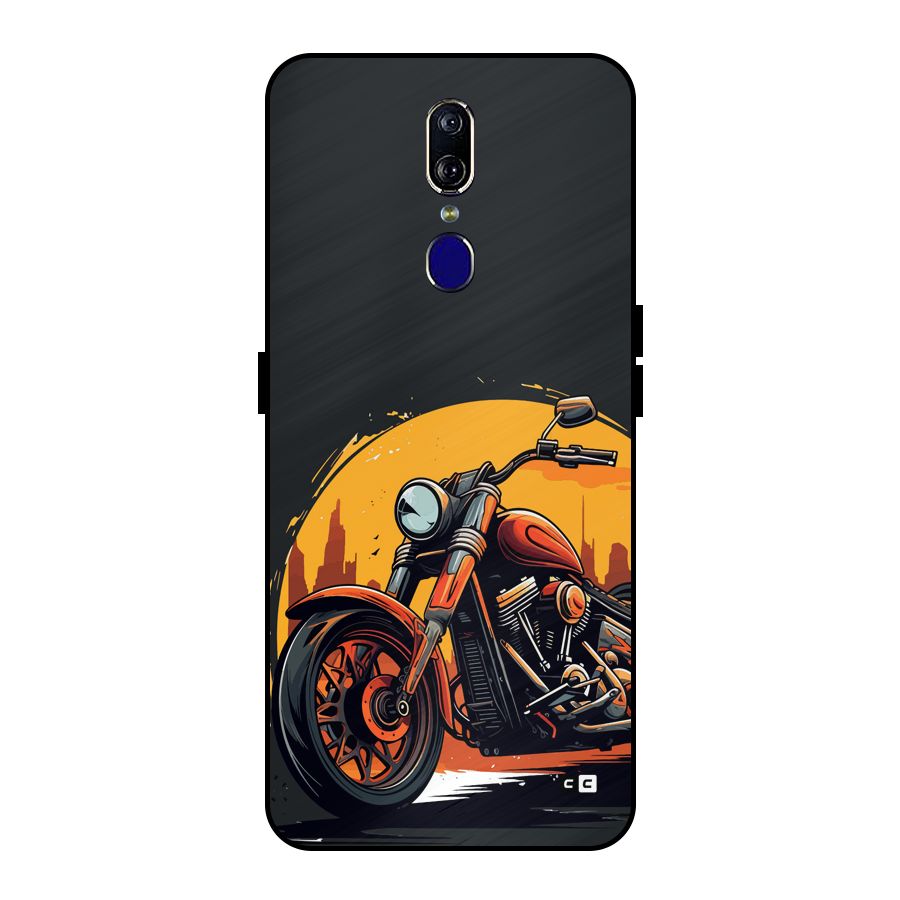 Extreme Cruiser Bike Metal Back Case for Oppo F11