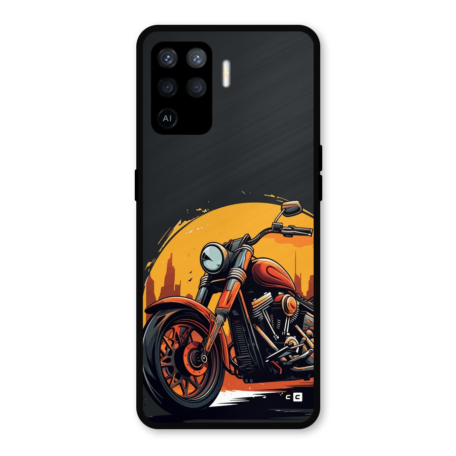 Extreme Cruiser Bike Metal Back Case for Oppo F19 Pro