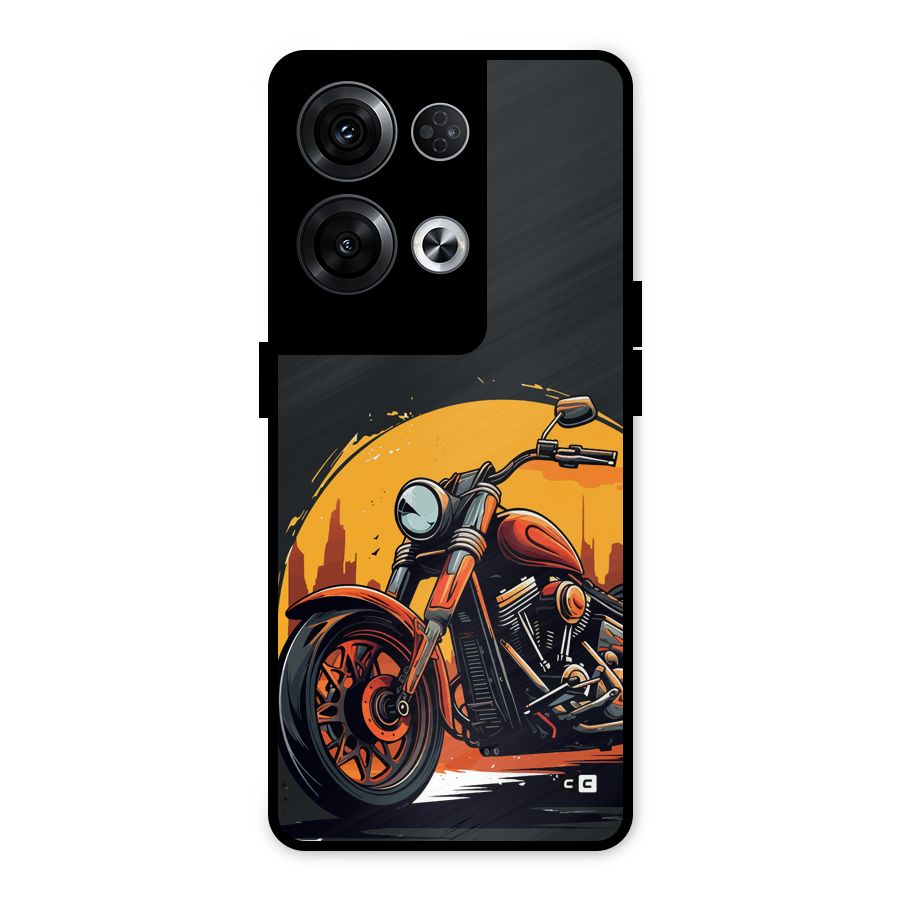 Extreme Cruiser Bike Metal Back Case for Oppo Reno8 Pro 5G