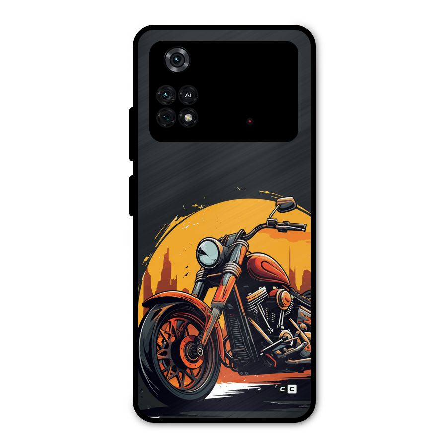 Extreme Cruiser Bike Metal Back Case for Poco M4 Pro 4G