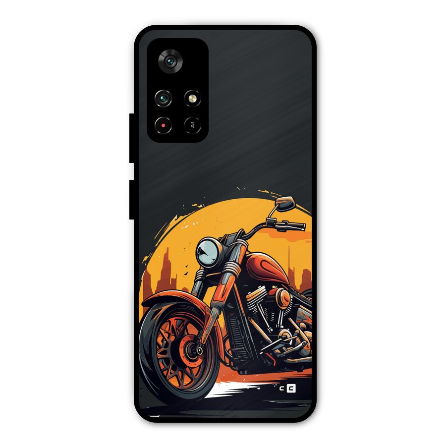 Extreme Cruiser Bike Metal Back Case for Poco M4 Pro 5G